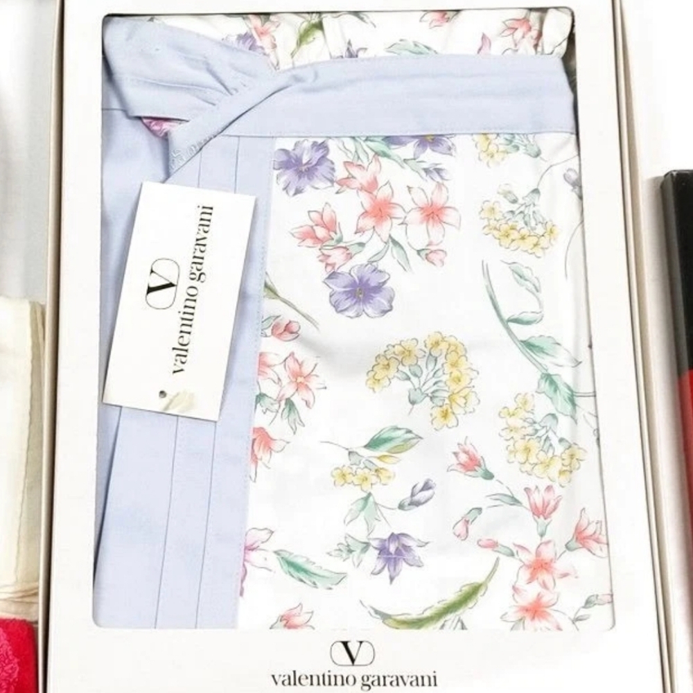 Valentino Garavani Apron NWT Rare Floral Cotton Luxury Gift O/S W/Box W/Pockets - Picture 6 of 12